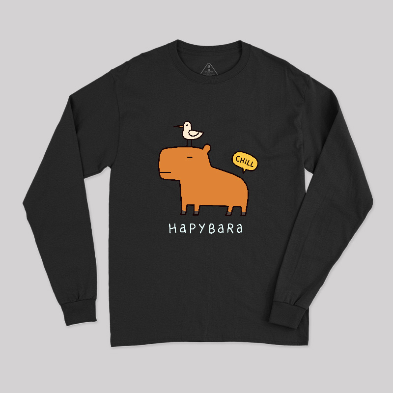 Hapybara Geek Long Sleeve T-Shirt