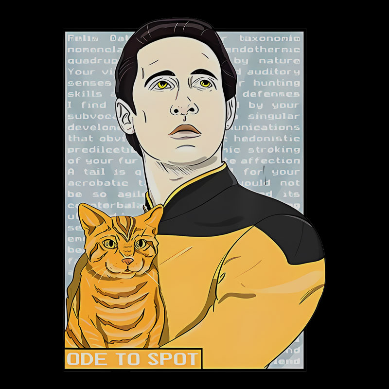 Date Ode To Spot Cat Geek T-Shirt