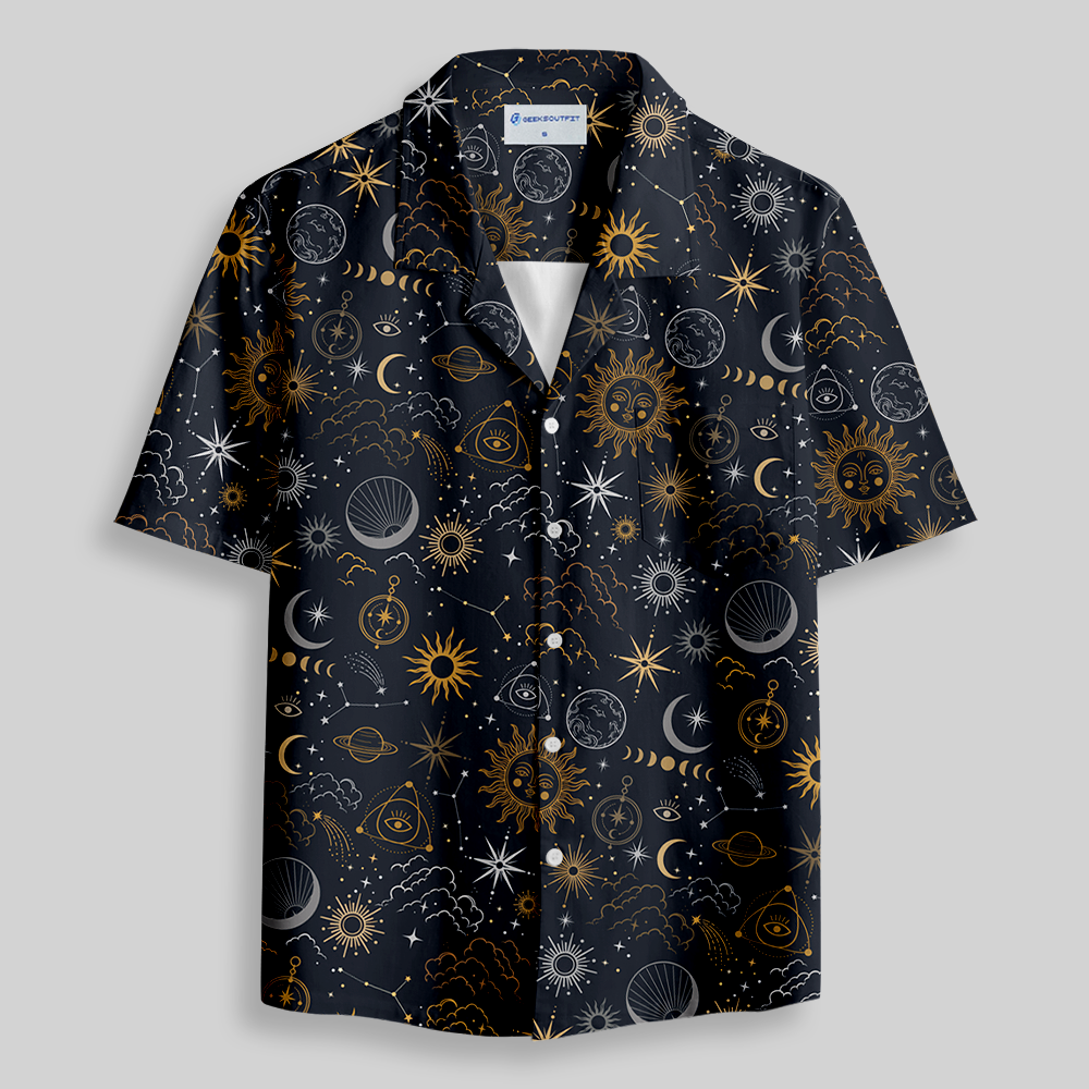 Geeksoutfit Galactic Fleet Button Up Pocket Shirt for Sale