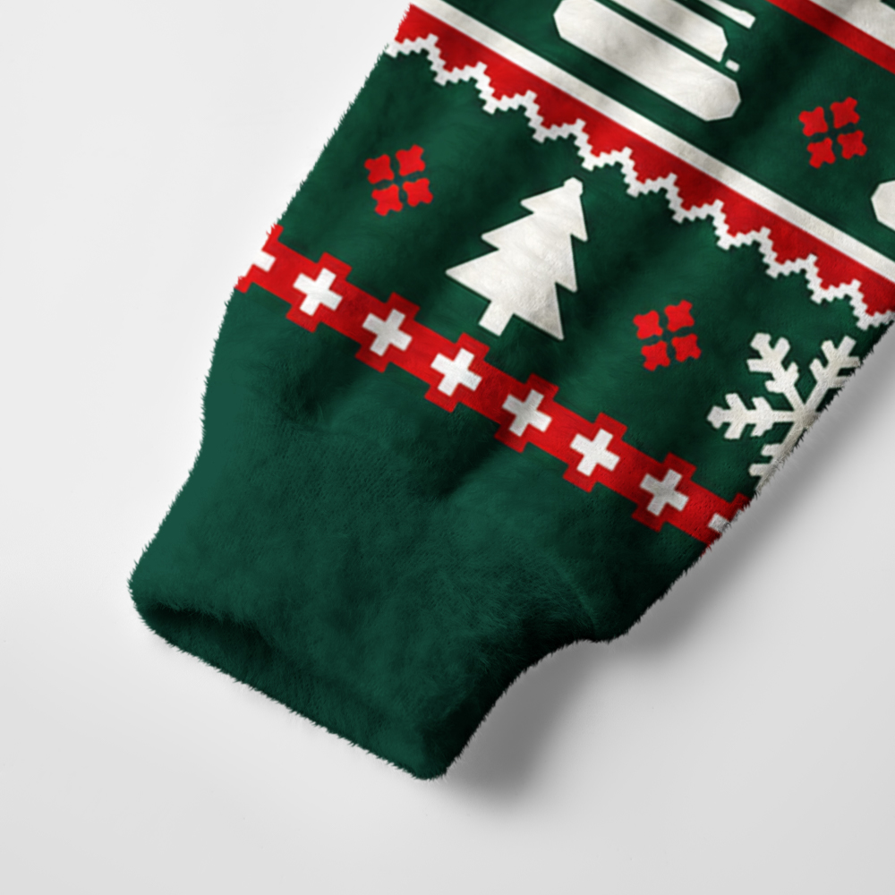 Fish Tank Ugly Christmas Fuzzy Fleece Sweatshirt