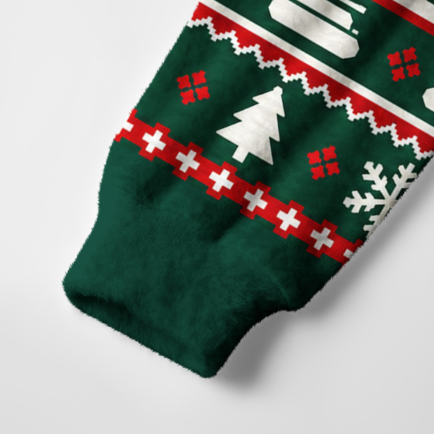 Fish Tank Ugly Christmas Fuzzy Fleece Sweatshirt