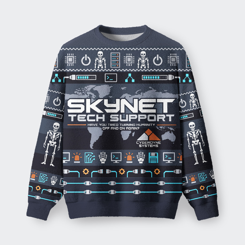Skynet Tech Support Fuzzy Fleece Sweatshirt