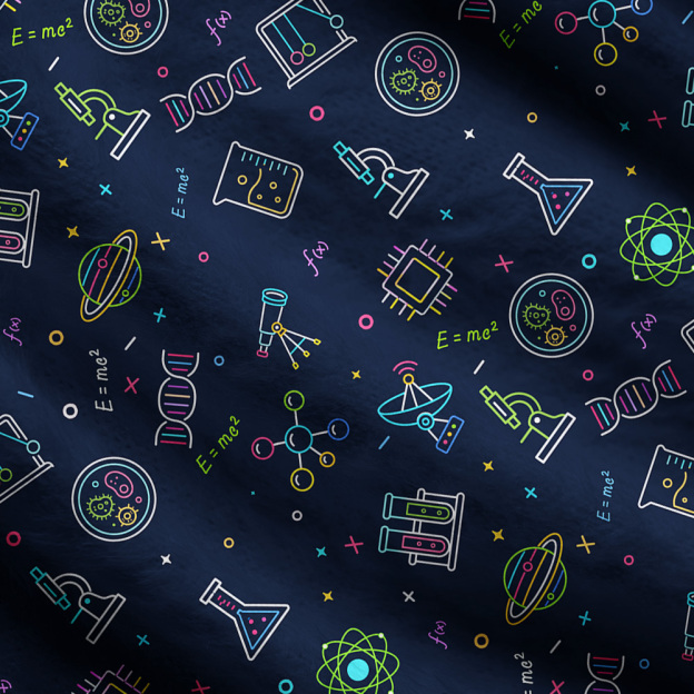 Nerdy Science Classroom Fabric Geek Ugly Cardigan Sweaters