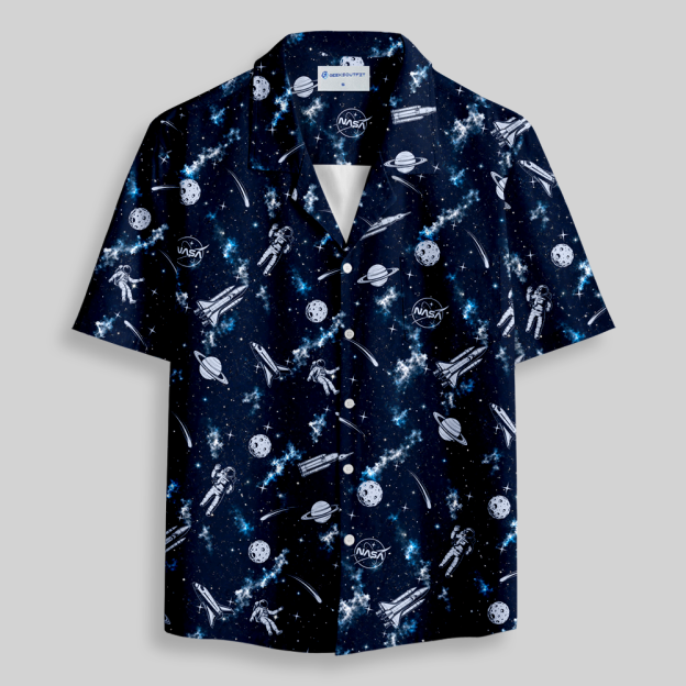 Deep Galaxy Explorer Series Button Up Pocket Shirt