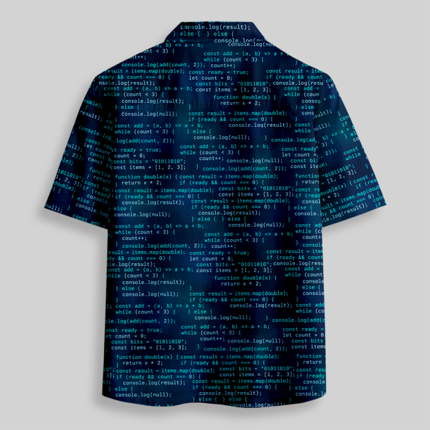 Digital Code Hacker Series Button Up Pocket Shirt