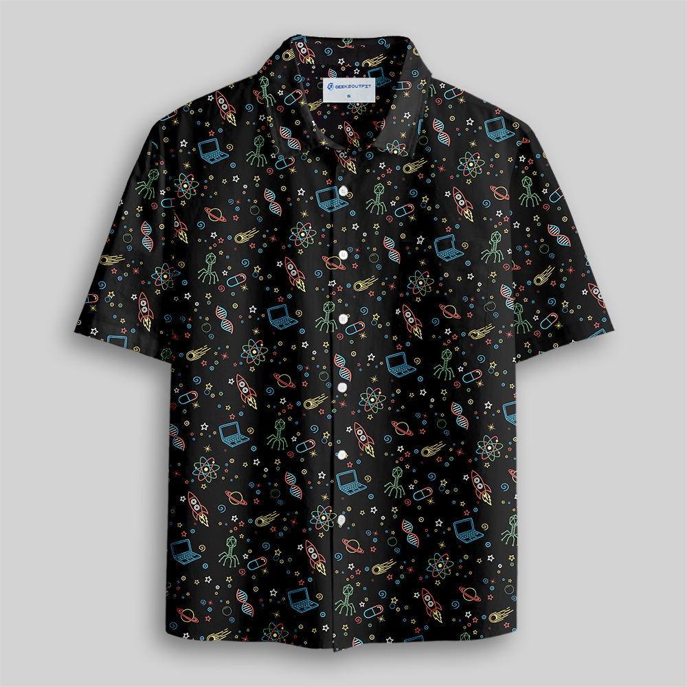 Neon STEM Explorer Series Button Up Pocket Shirt