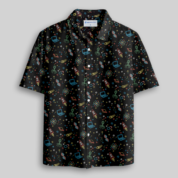 Neon STEM Explorer Series Button Up Pocket Shirt