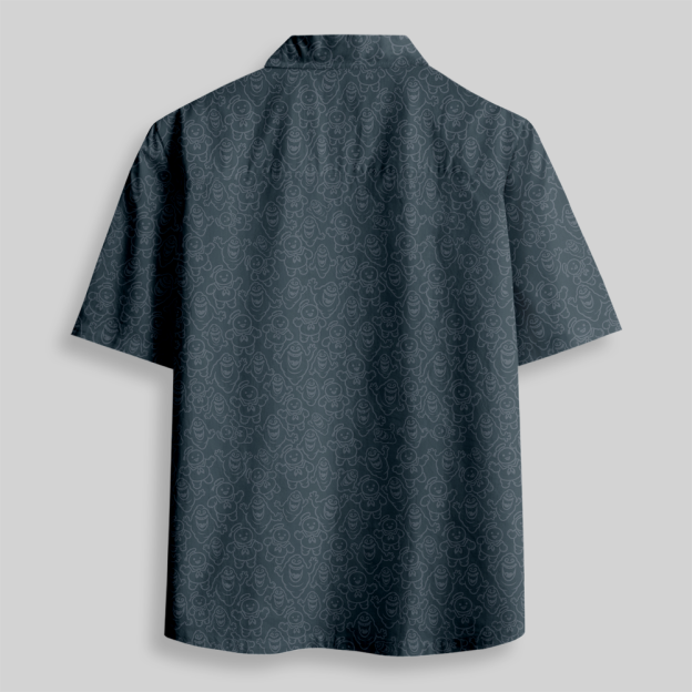 Subtle Phantom Outline Series Button Up Pocket Shirt