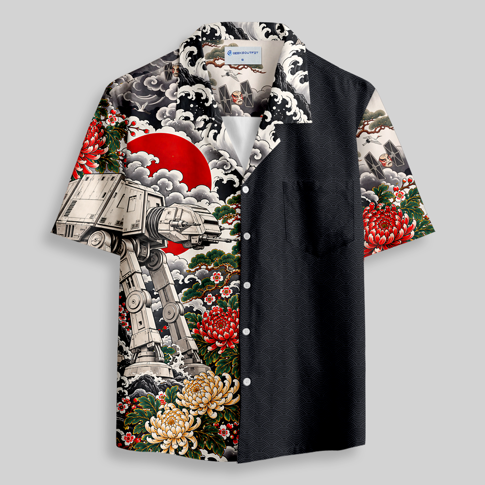 Geeksoutfit Galactic Fleet Button Up Pocket Shirt for Sale
