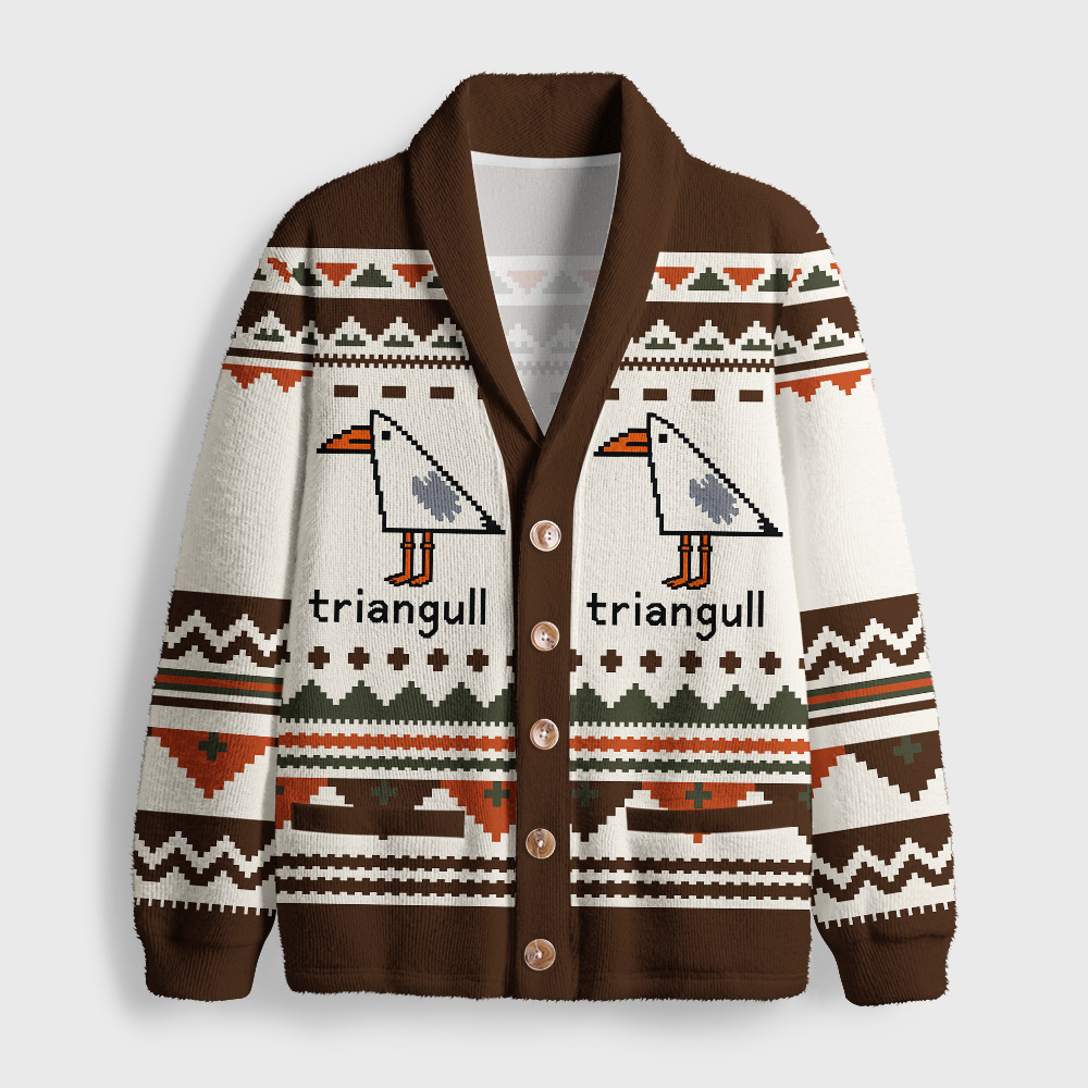 Triangull Geek Shawl Collar Cardigan