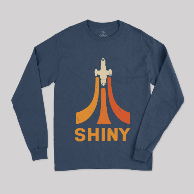 Sci‑Fi Distressed Space Vessel Geek Long Sleeve T-Shirt