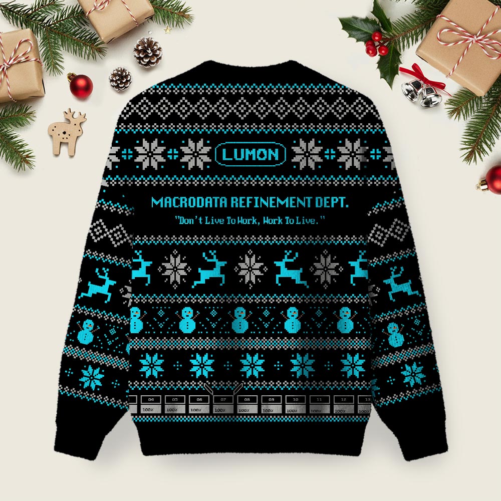 Lumon Ugly Christmas Fuzzy Fleece Sweatshirt