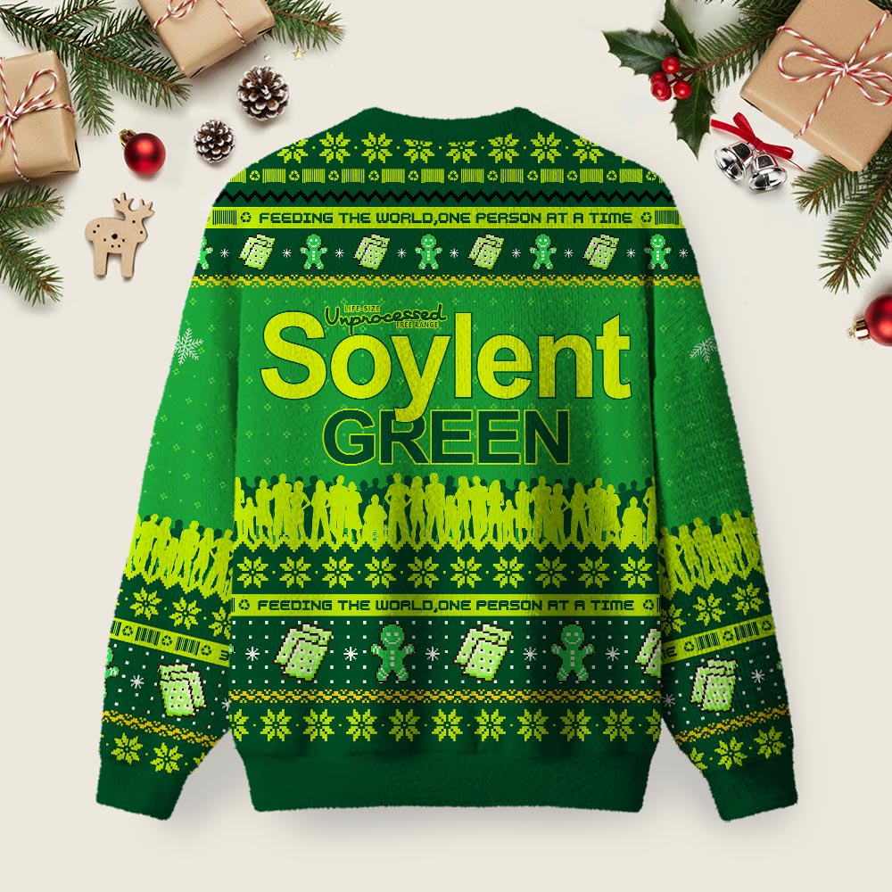 Soylent Green Ugly Christmas Sweater Sweatshirt