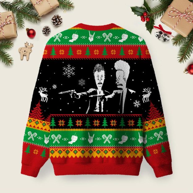 BNB  Nerd Ugly Christmas Fuzzy Fleece Sweatshirt