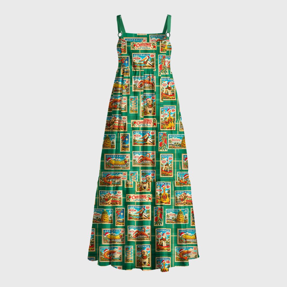 Postal Party Geek Tiered Cami Maxi Dress