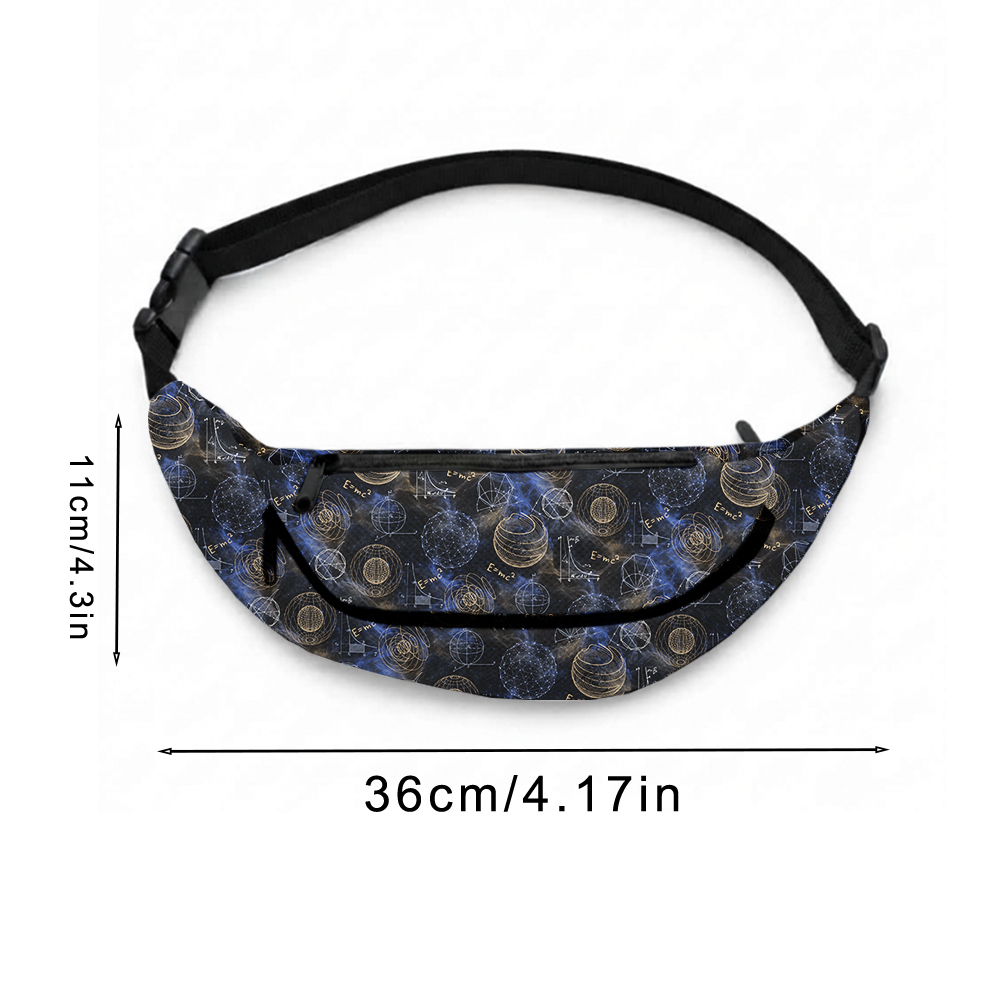 Quantum Cosmo Geek Canvas Waist Pack