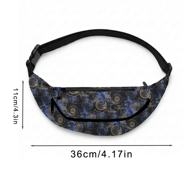 Quantum Cosmo Geek Canvas Waist Pack