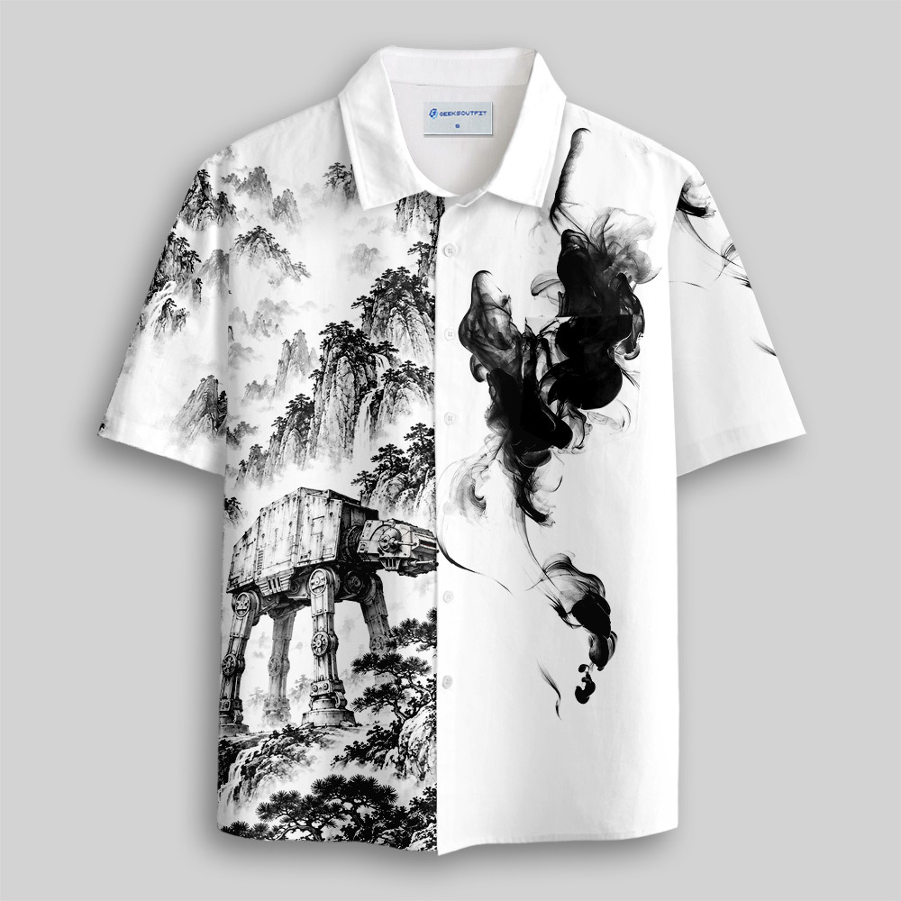 Ink Mountain Walker Series Button Up Pocket Shirt