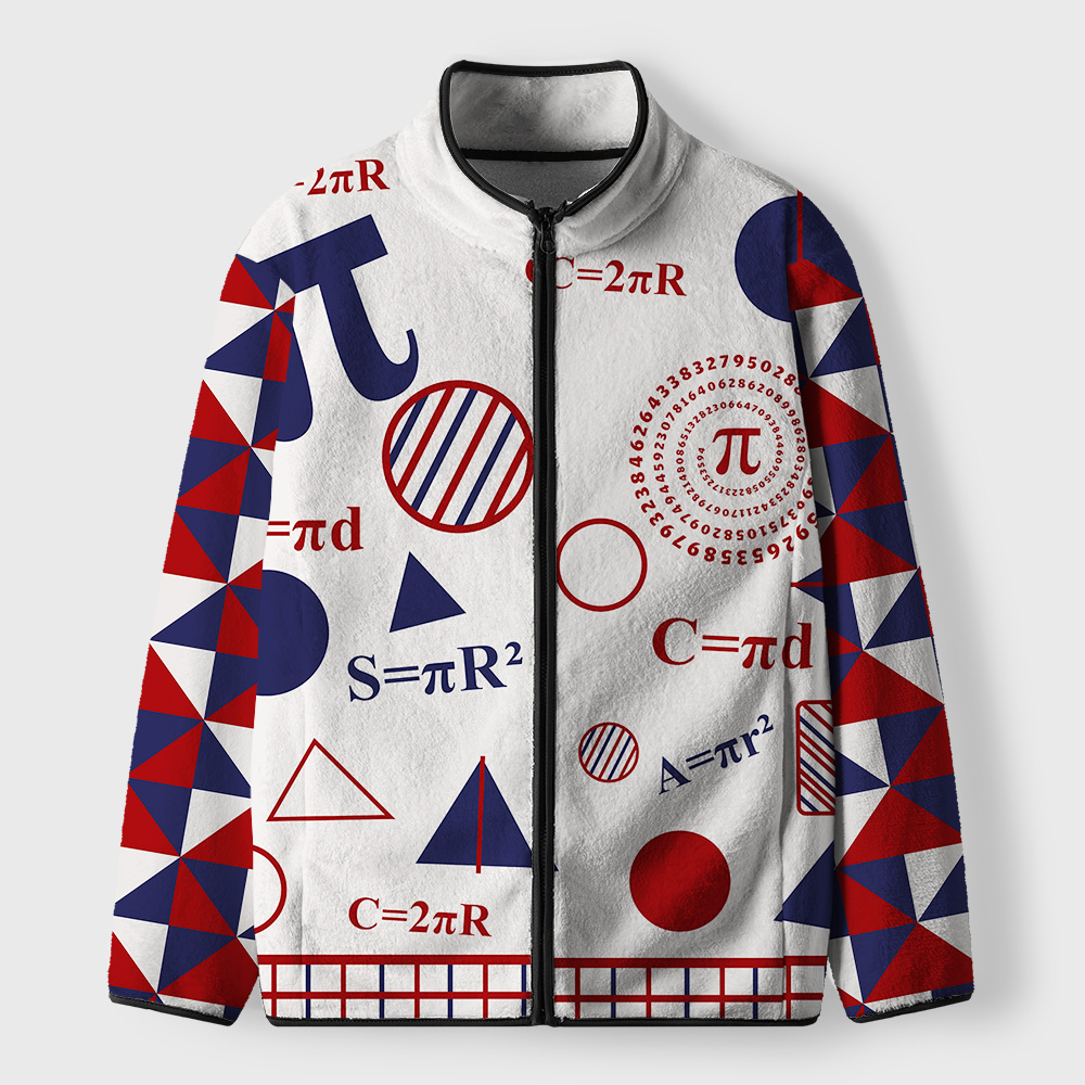 Math Pi Geek Polar Fleece Full-Zip Jacket