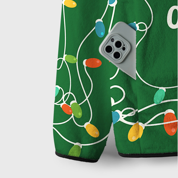 Festive Goose Escape Geek Polar Fleece Full-Zip Jacket