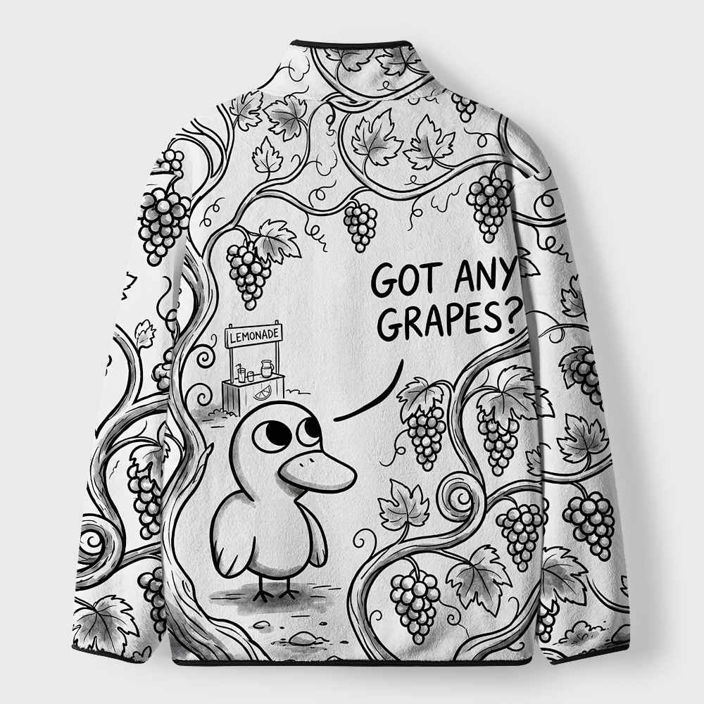 Got Any Grapes Geek Polar Fleece Full-Zip Jacket