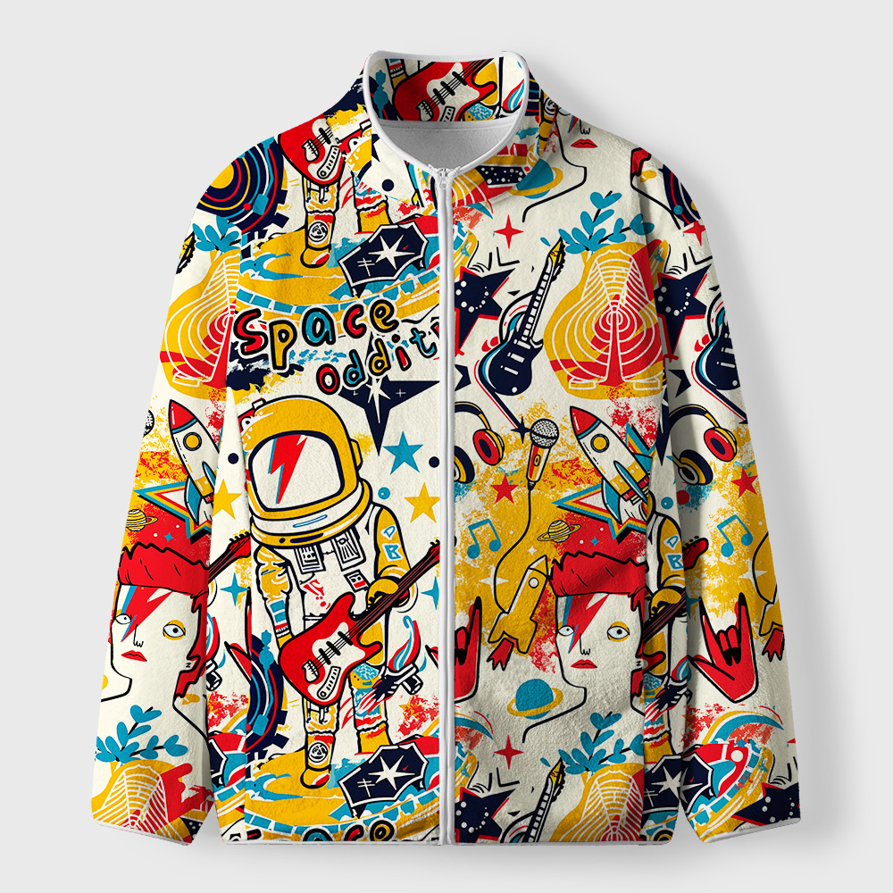 Space Oddity Geek Polar Fleece Full-Zip Jacket