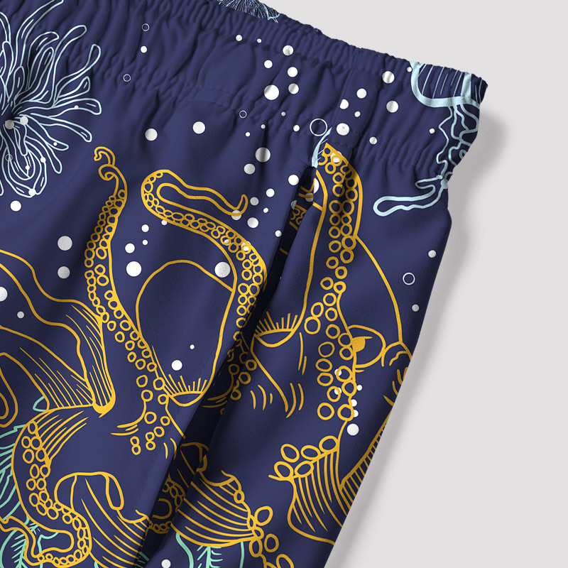  Geek Hawaiian Swim Trunks
