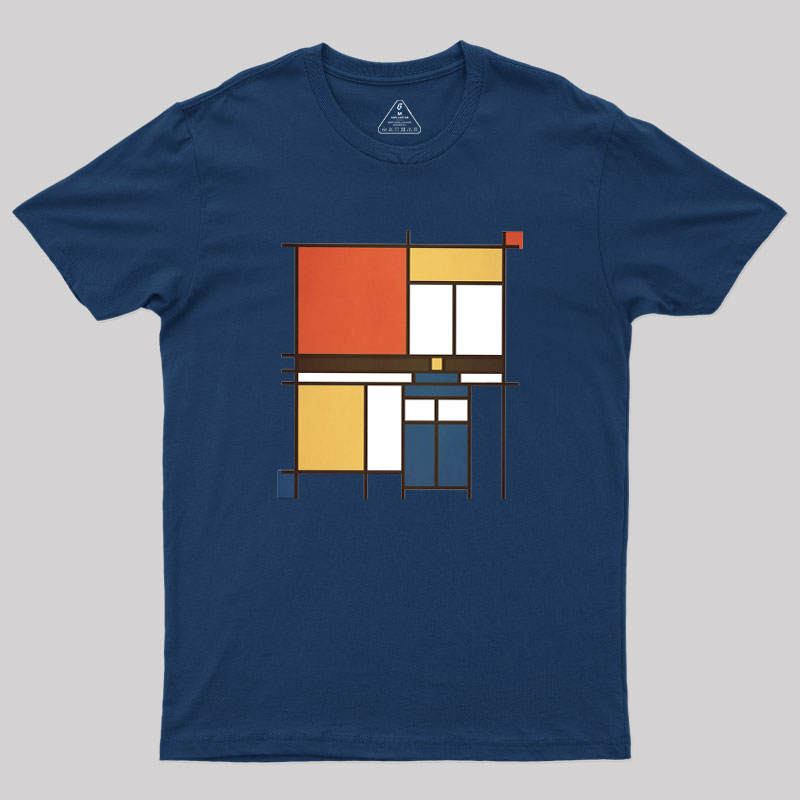 Mondrian Who Geek T-Shirt