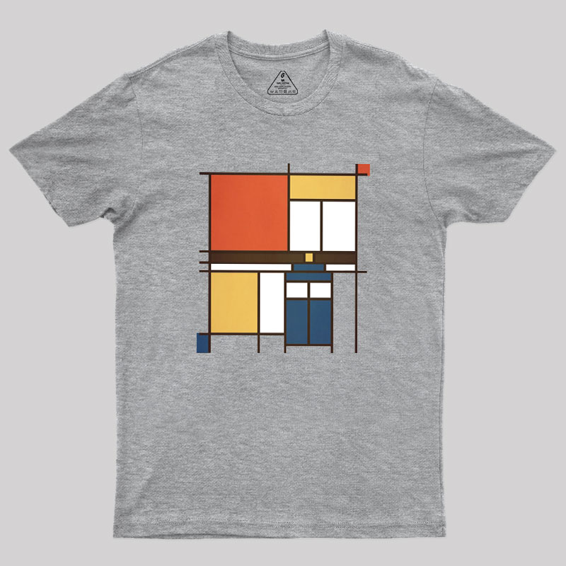 Mondrian Who Geek T-Shirt