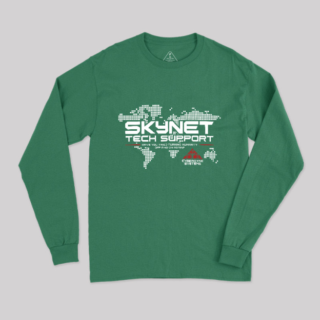 Skynet Tech Support Geek Long Sleeve T-Shirt