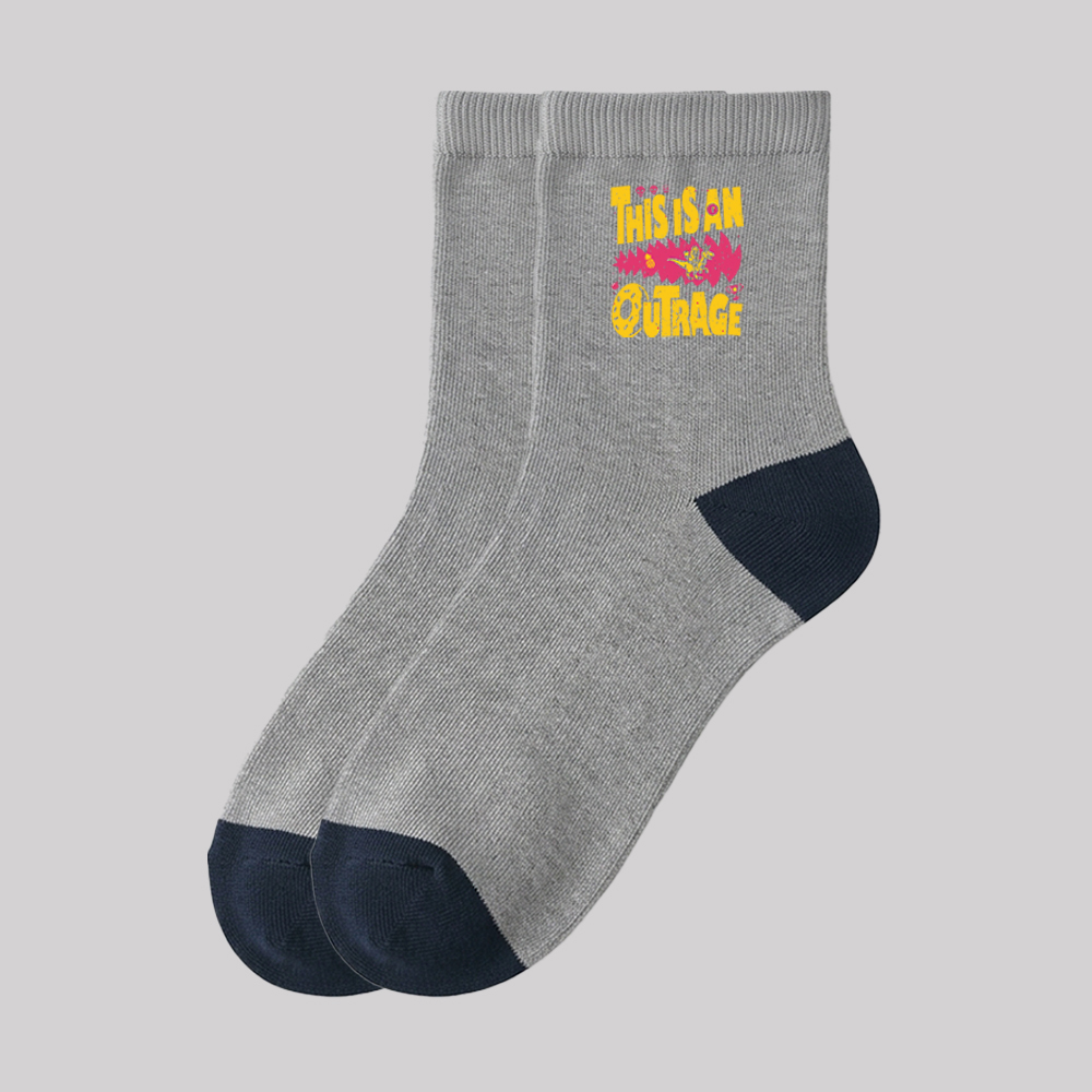 This is An Outrage Geek Cotton Daily Socks