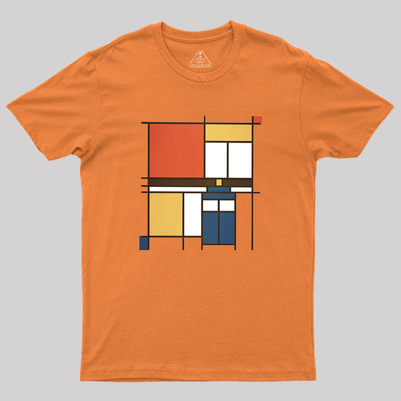 Mondrian Who Geek T-Shirt