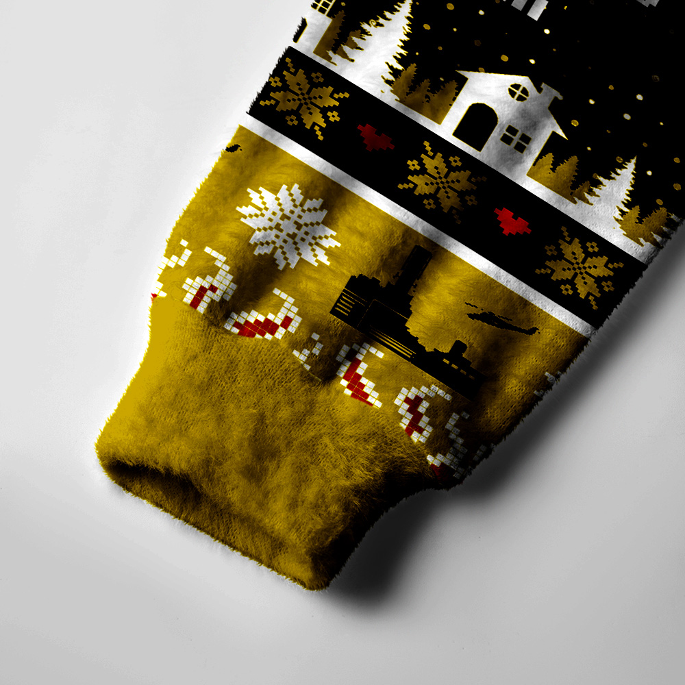 Chernobyl 1986 Yellow Geek Ugly Cardigan Sweaters