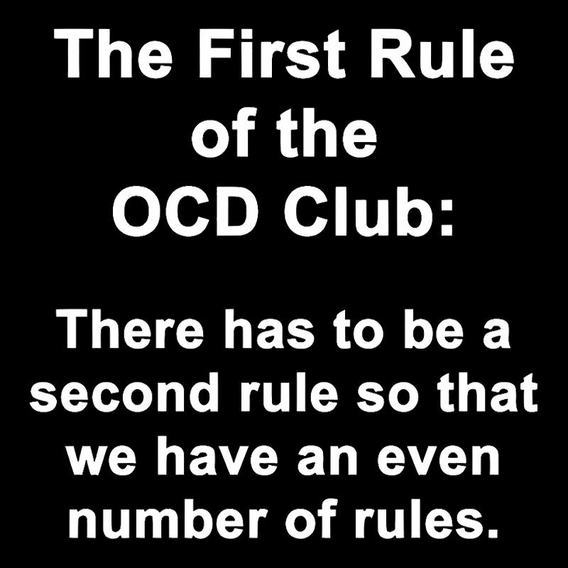 The First Rule Of The OCD Club Geek T-Shirt
