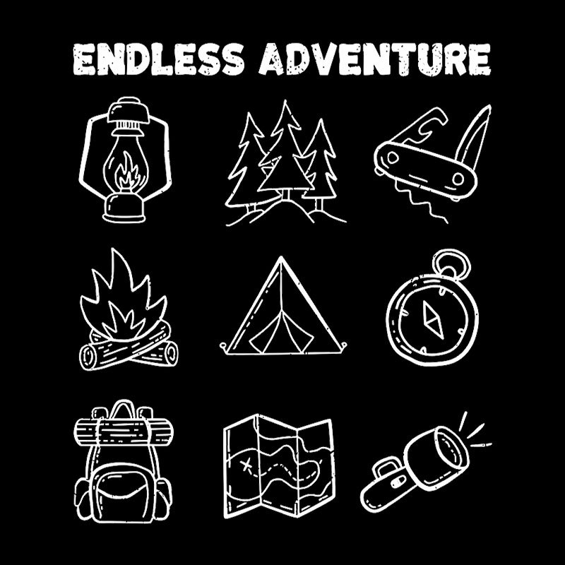 Endless Camping Adventure Geek T-Shirt