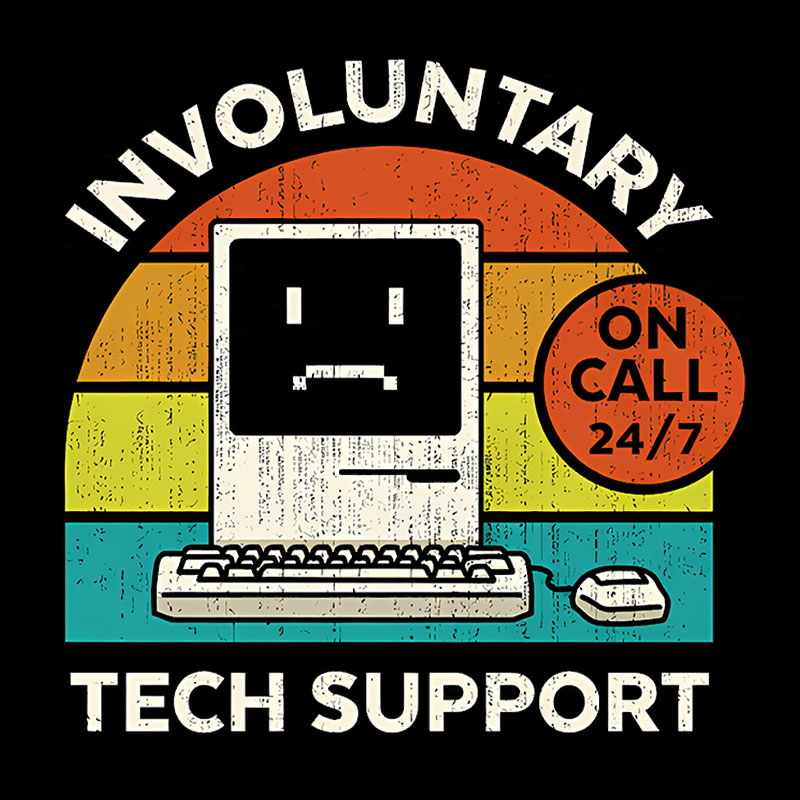 Involuntary Tech Support - Remix Geek T-Shirt