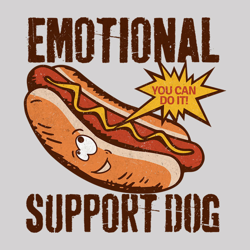 Emotinal Support Dog Geek T-Shirt