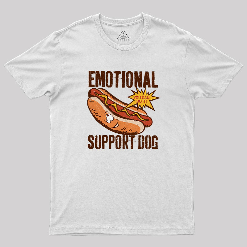 Emotinal Support Dog Geek T-Shirt