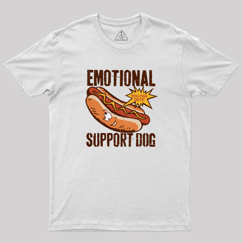 Emotinal Support Dog Geek T-Shirt