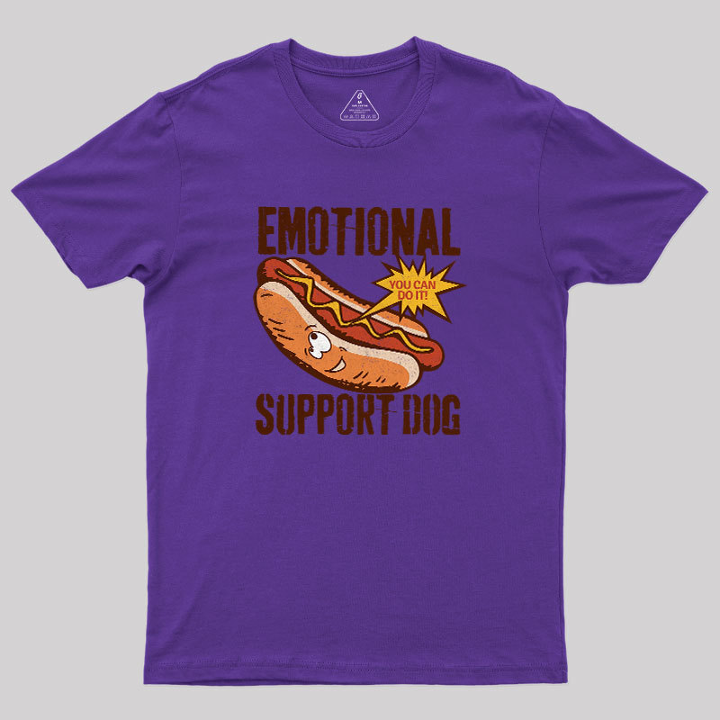 Emotinal Support Dog Geek T-Shirt