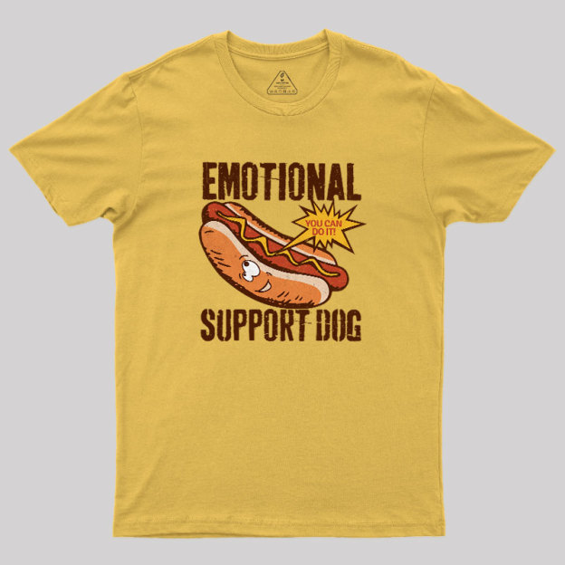 Emotinal Support Dog Geek T-Shirt