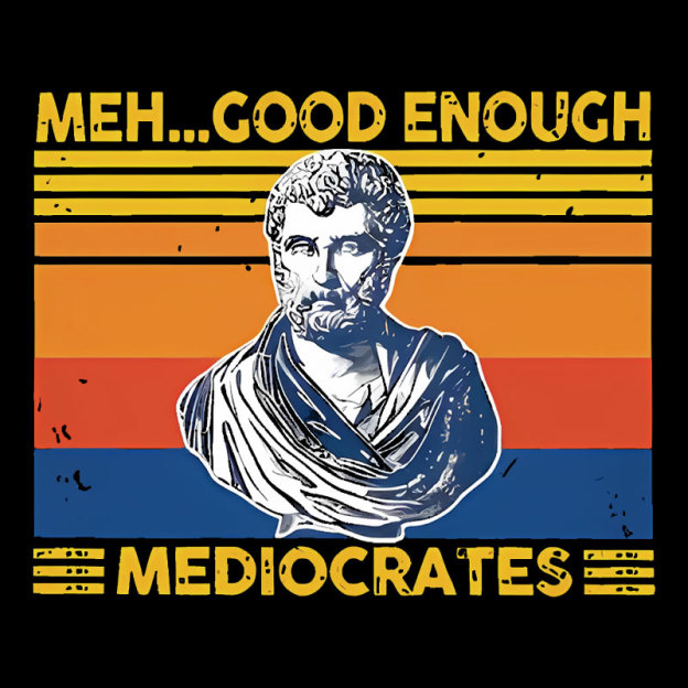 Meh Good Enough Mediocrates Geek T-Shirt