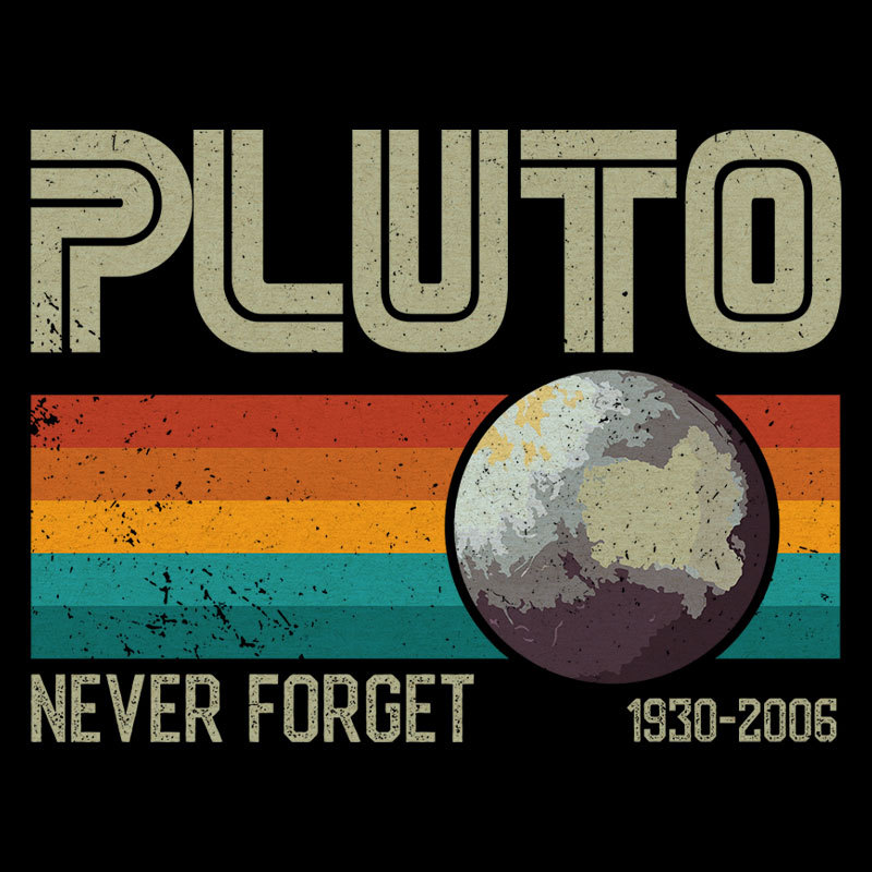 Pluto Never Forget Geek T-Shirt