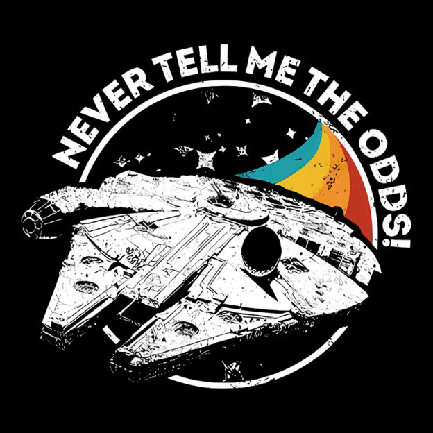Never Tell Me the Retro Odds Geek T-Shirt