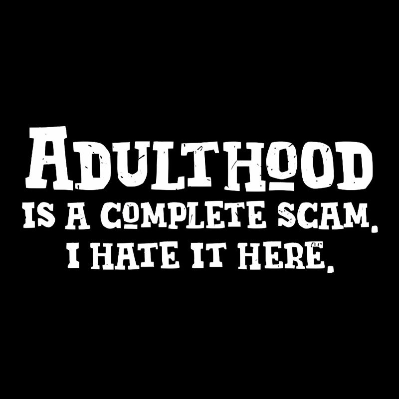 Adulthood Is A Scam Geek T-Shirt