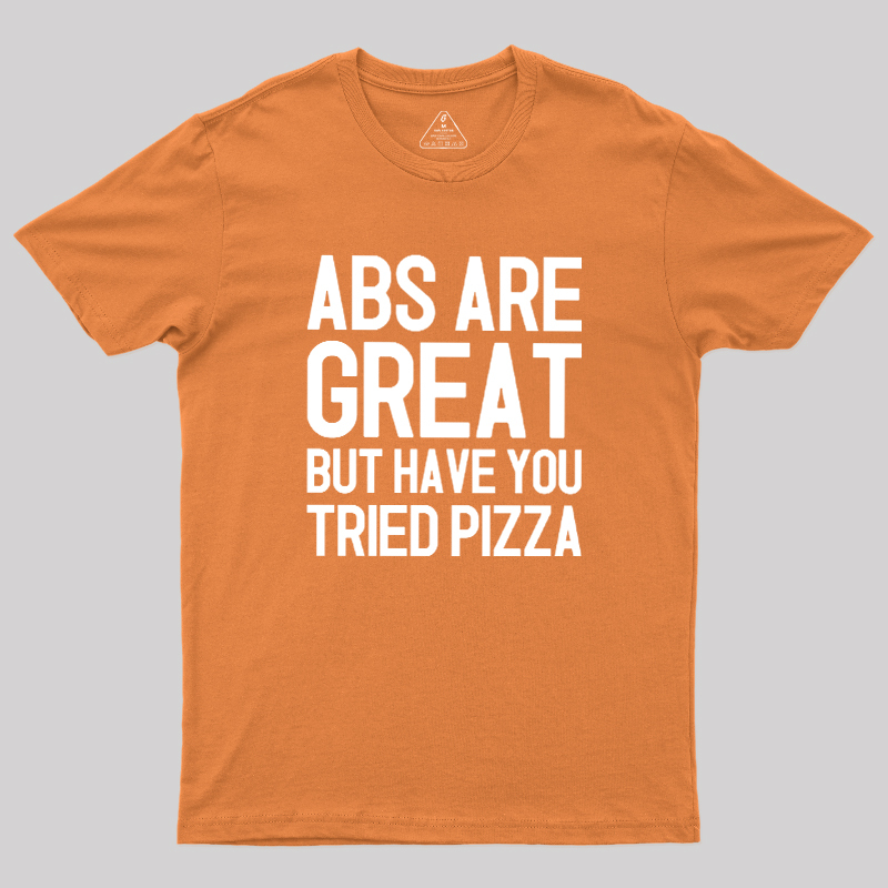 Abs vs Pizza Geek T-Shirt