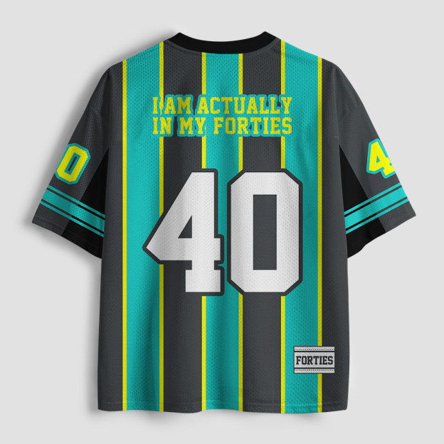 I Am Actually In My Forties Geek Mesh Jersey