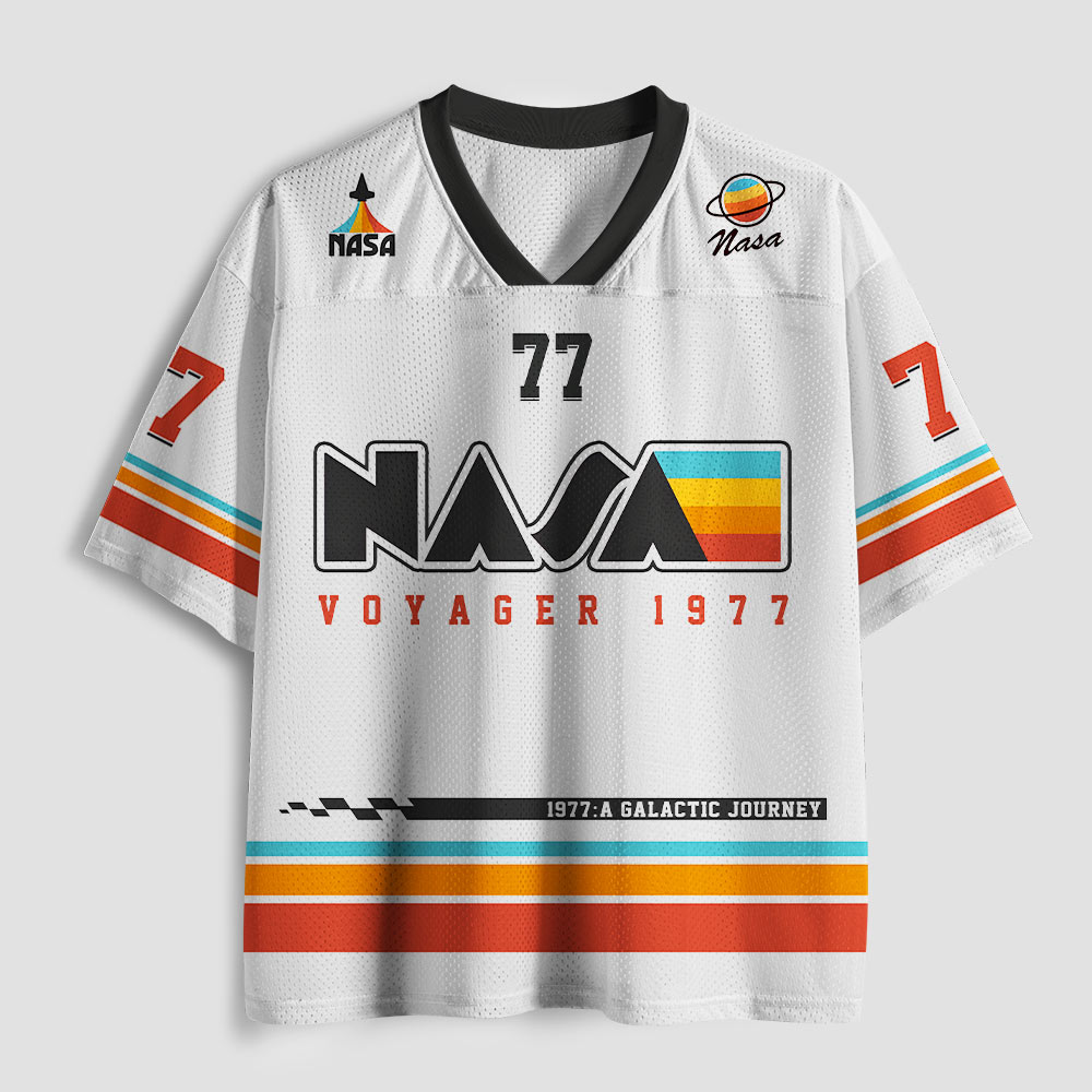 Retro NASA Voyager 1977 Geek Mesh Jersey