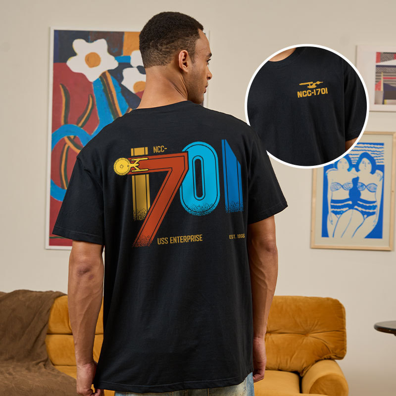 NCC-1701 Front and Back Printed Geek T-Shirt