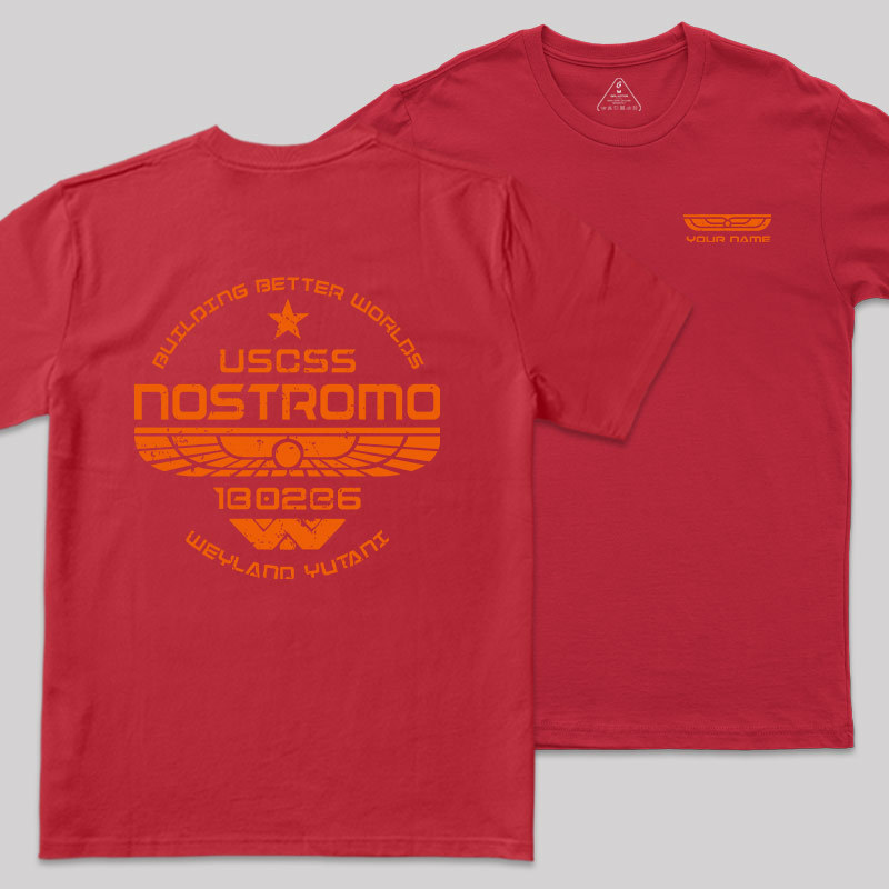 Personalized USCSS Nostromo Geek T-Shirt